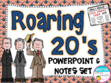 The Roaring Twenties 20's 20s 1920s PowerPoint and Notes Set