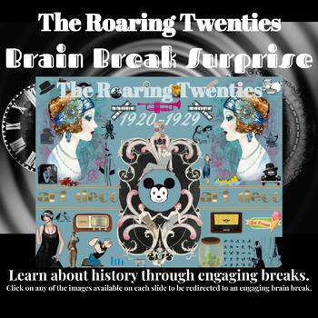 Preview of The Roaring Twenties Brain Break Surprise Activities