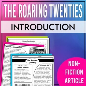 Preview of The Roaring Twenties: Introductory Article (Magazine Format Reading)