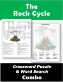 The Rock Cycle Crossword Puzzle and Word Search Combo