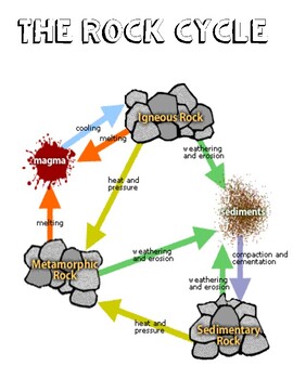 The Rock Cycle - Diagram by Kathleen Scully | TPT