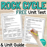 The Rock Cycle End of Unit Test Assessment and Unit Guide
