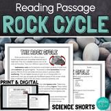 The Rock Cycle Reading Comprehension Passage PRINT and DIGITAL