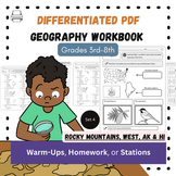The Rocky Mountains, West, AK/HI PRINTABLE Differentiated 