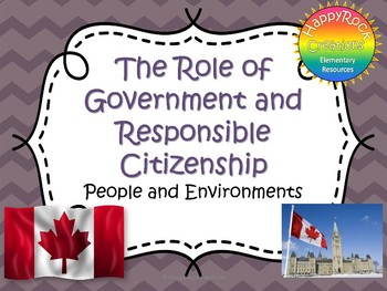 Preview of The Role of Government and Responsible Citizenship Task Cards