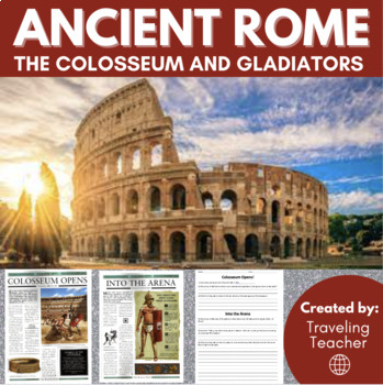 Preview of The Roman Colosseum & Gladiators in Ancient Rome: Reading Passages + Activities