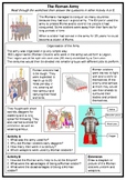 The Romans - Roman Army Worksheet