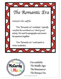 The Romantic Era: a lesson for Middle School General Music!