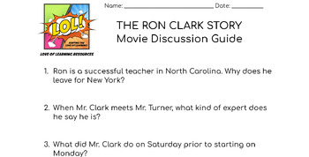 Preview of The Ron Clark Story Movie Discussion Guide