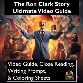 Preview of The Ron Clark Story Video Guide: Worksheets, Close Reading, Coloring, & More!