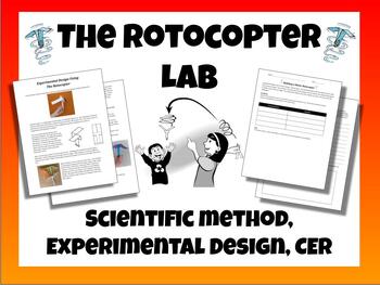 Preview of The Rotocopter Lab - Scientific Method, Experimental Design, CER