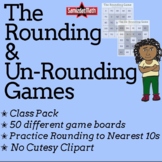 Rounding and Un-Rounding to Nearest Ten Game: Class Pack o