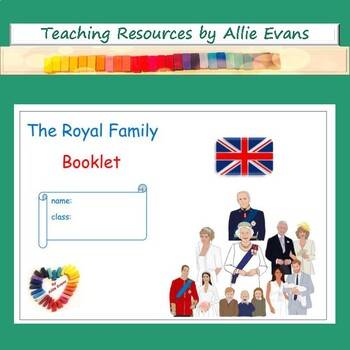 Preview of The Royal Family Booklet-small texts with 40 questions