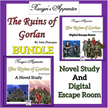 Preview of The Ruins of Gorlan by John Flanagan Bundle  Novel Study and Digital Escape Room
