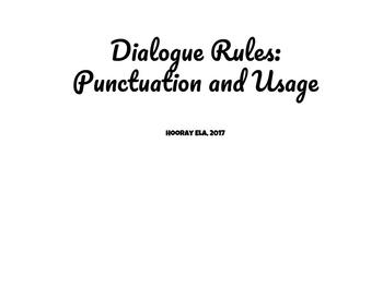 Preview of The Rules for Using Dialogue