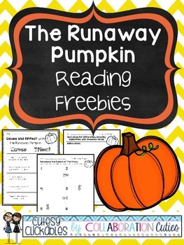 Preview of The Runaway Pumpkin Reading Freebies {Cause & Effect and Sequencing}