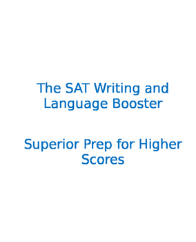 Preview of "The SAT Writing and Language Section Booster" Test Preparation Verbal