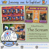 The SCREAM Painting Lesson, Green Screen Activity, Augmented Reality Bundle