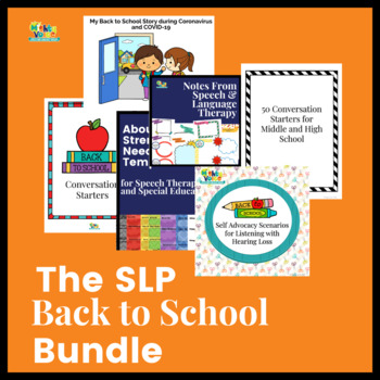 Preview of Back to Speech Therapy Bundle for SLPs--In person or distance learning