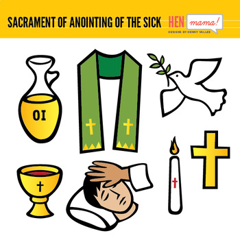 Preview of Sacrament of Anointing of the Sick Clip Arts