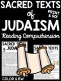 The Sacred Texts of Judaism Reading Comprehension Workshee