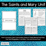 The Saints and Mary - Catholic Complete Unit - 3,4,5 Grades