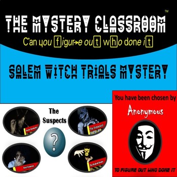 Preview of The Salem Witch Trials Mystery | Mystery Classroom (Pro-Distance Learning)