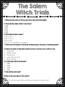 good research questions for the salem witch trials