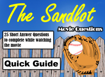 Preview of The Sandlot (1993) - 25 Movie Questions with Answer Key (Quick Guide)