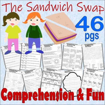 Preview of The Sandwich Swap Back to School Read Aloud Book Companion Reading Comprehension