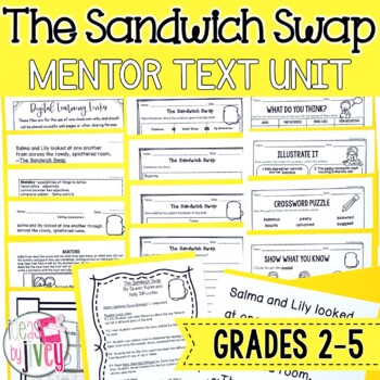 Preview of The Sandwich Swap Mentor Text Digital & Print Unit
