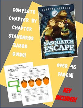 Preview of The Sasquatch Escape - Chapter By Chapter Book Club Guiding Questions + KEY