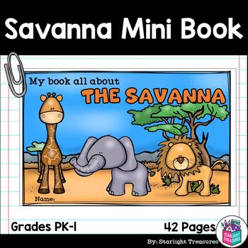 Preview of The Savanna Mini Book for Early Readers: Savanna Animals