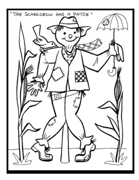 Preview of The Scarecrow has a Patch-follow and color