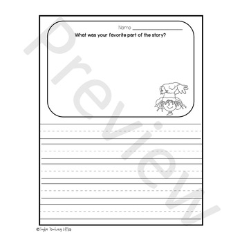 The Scarecrow's Hat - No Prep Storybook Companion Worksheets | TPT