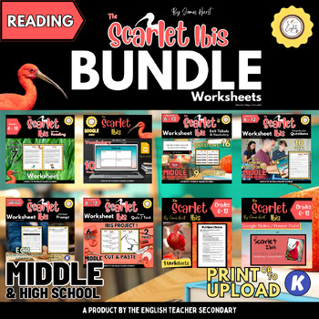 Preview of The Scarlet Ibis By James Hurst Bundle Worksheets
