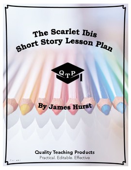 Preview of Lesson: The Scarlet Ibis by James Hurst Lesson Plan, Worksheets, Key, PPT