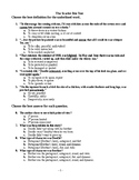 The Scarlet Ibis Multiple Choice Test and Key
