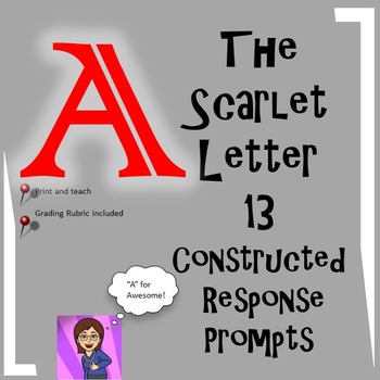 Preview of The Scarlet Letter: Writing Prompts Distance Learning CCSS