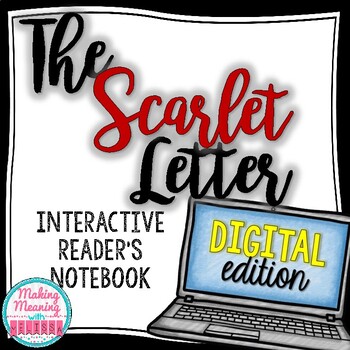 Preview of The Scarlet Letter DIGITAL Novel Unit