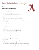 The Scarlet Letter - Final Unit Test and Key