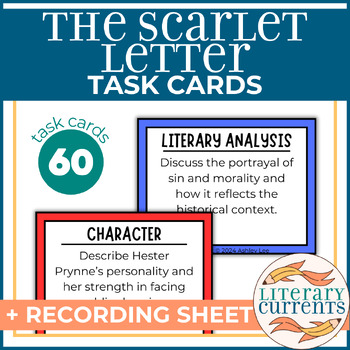Preview of The Scarlet Letter | Hawthorne | Analytical Task Cards | AP Lit and HS ELA