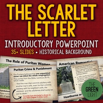 Preview of The Scarlet Letter Introductory PowerPoint, Activity, and Discussion