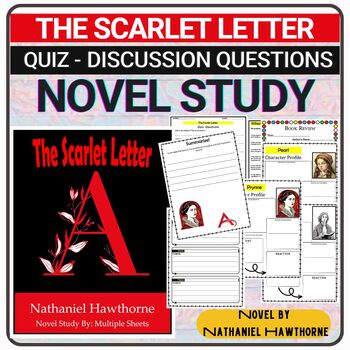 Preview of The Scarlet Letter Novel Study l Discussion Questions ,Reading Comprehension...