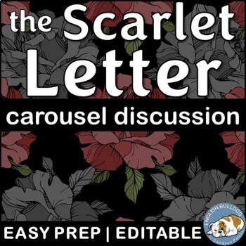 Preview of The Scarlet Letter Pre-reading Carousel Discussion Anticipation Activity
