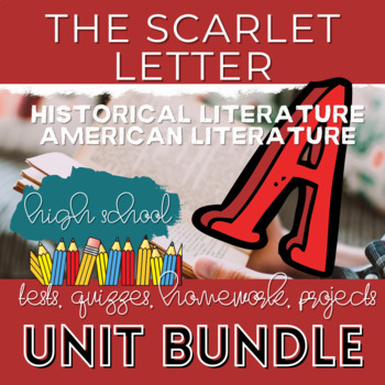 Preview of The Scarlet Letter Unit Bundle: Quizzes, Tests, Final Projects, & Activities