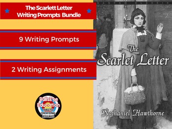 Preview of The Scarlet Letter: Writing Prompts Bundle