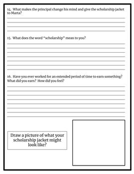 The Scholarship Jacket Short Story Comprehension Questions | TpT