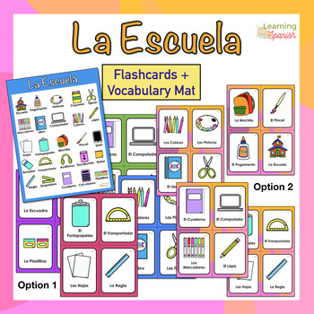 School Supplies Spanish Flashcards - El Material Escolar Flashcards –  Bilingual Marketplace