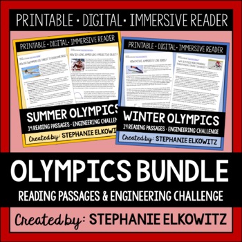 Preview of Science and Engineering of the Olympic Games Bundle | Printable & Digital